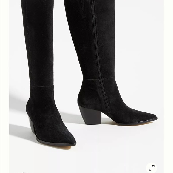 Black suede boots Anthro - Picture 2 of 12